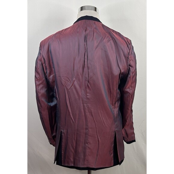 Combatant Gentlemen 44R Modern Fit Sport Coat Black Two Button Double Vented - Picture 8 of 8